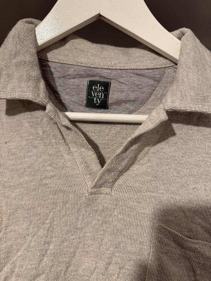 Eleventy Milano polo S, Kleding | Heren, Polo's, Zo goed als nieuw, Blauw, Ophalen of Verzenden