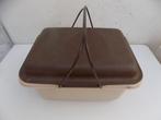 Curver opslagbox picknickmand naaidoos vintage retro 1970, Ophalen of Verzenden, Gebruikt