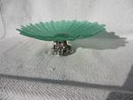 Vintage R.Robean groen glas Sterling Silver 925 schaal, Antiek en Kunst, Ophalen of Verzenden