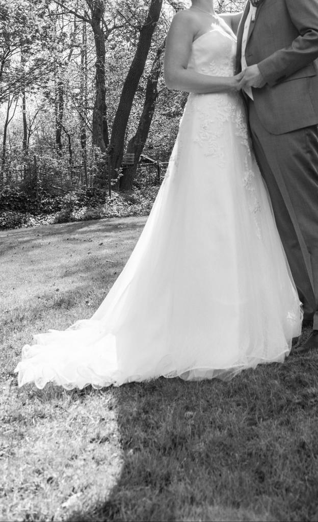 Prachtige bruidsjurk maat 38, Kleding | Dames, Trouwkleding en Trouwaccessoires, Zo goed als nieuw, Trouwjurk, Wit, Ophalen of Verzenden