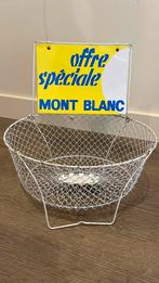 Vintage brocante metalen winkeldisplay Mont Blanc Frankrijk, Antiek en Kunst, Ophalen of Verzenden