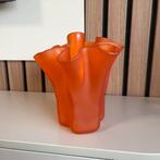 Muurla Finland vintage oranje zakdoek vaas, Ophalen of Verzenden