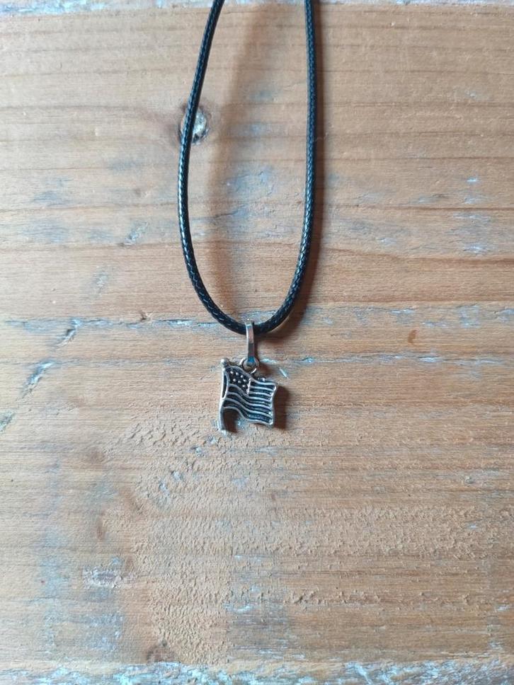 Amerikaanse Vlag Ketting, Sieraden, Tassen en Uiterlijk, Kettingen, Nieuw, Ophalen of Verzenden