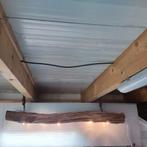 Acasia houten boomstamlamp, Huis en Inrichting, Lampen | Hanglampen, Minder dan 50 cm, Ophalen of Verzenden, Zo goed als nieuw