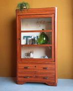 Vintage vitrinekast, presentatie kast, lades, Art Deco style, Ophalen, Gebruikt, Vintage, 50 tot 100 cm