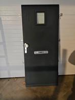 Houten Voordeur met 3-Puntsluiting, Doe-het-zelf en Verbouw, Deuren en Horren, Gebruikt, 80 tot 100 cm, Ophalen of Verzenden, Buitendeur