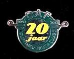 DAF Oldtimer Club 20 jaar speld groen-geel-zilverkleur, Ophalen of Verzenden, Nieuw, Transport, Speldje of Pin
