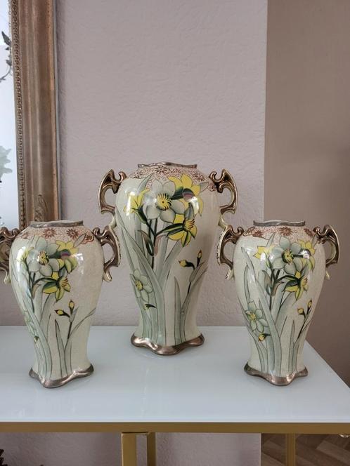 art nouveau vazen 1910 Reinhold Slegelmilch, Antiek en Kunst, Antiek | Vazen, Ophalen of Verzenden