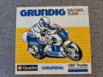 Sticker Grundig Racing Team / motor en rijder / Shell Quadro, Verzamelen, Ophalen of Verzenden, Zo goed als nieuw, Merk