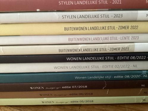 Stapel Wonen Landelijke Stijl (o.a. stylen-binnenkijken), Boeken, Tijdschriften en Kranten, Zo goed als nieuw, Ophalen of Verzenden