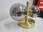 messing vintage wandlamp/ plafonlamp led, Huis en Inrichting, Lampen | Wandlampen, Ophalen of Verzenden, Gebruikt, Glas