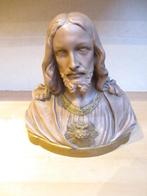 Antiek Jezus Christus beeld gesigneerd Parentani België 1910, Antiek en Kunst, Ophalen of Verzenden