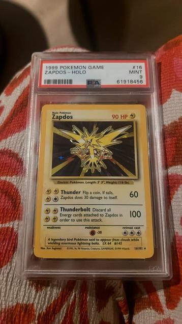 Zapdos - Holo PSA 9 beschikbaar voor biedingen