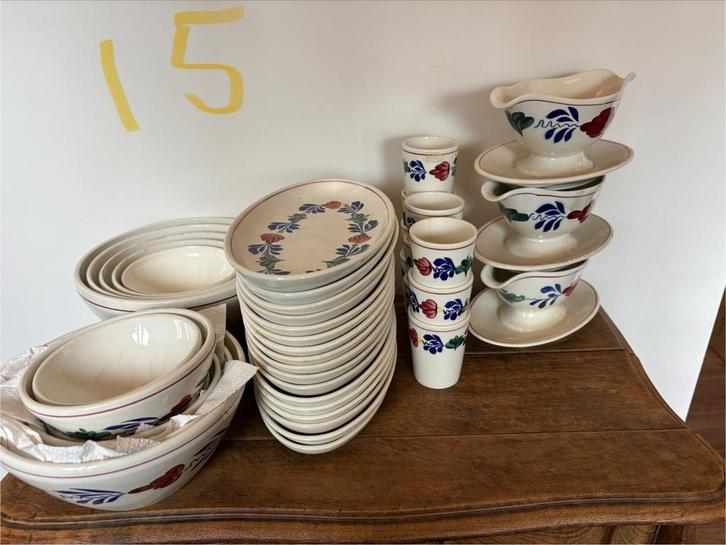 Boerenbont Servies Diversen, Huis en Inrichting, Keuken | Servies, Gebruikt, Overige typen, Boerenbont, Aardewerk, Ophalen of Verzenden