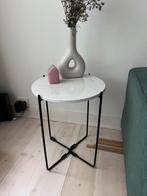 2x tafeltje marmer, Ophalen, Minder dan 45 cm, Minder dan 55 cm, Rond