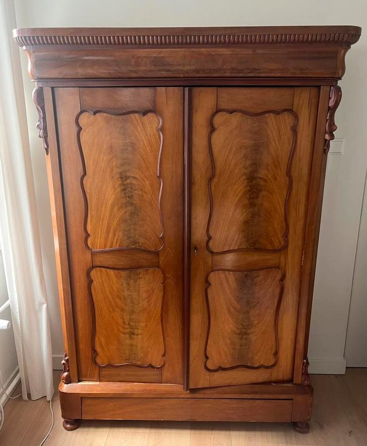 Prachtige antieke biedermeier, Antiek en Kunst, Antiek | Meubels | Kasten, Ophalen