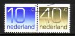 Nederland 1976 C131 Crouwel 10+40c-paar Boven ong, Gest, Postzegels en Munten, Postzegels | Nederland, Ophalen of Verzenden, Na 1940