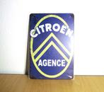Citroen Agence Auto - Metalen Borden - Retro Vintage Bord, Nieuw, Ophalen of Verzenden