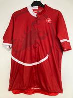 Castelli Fiets Shirt Maat XL Rood wielrenner, Ophalen of Verzenden, Zo goed als nieuw, Kleding
