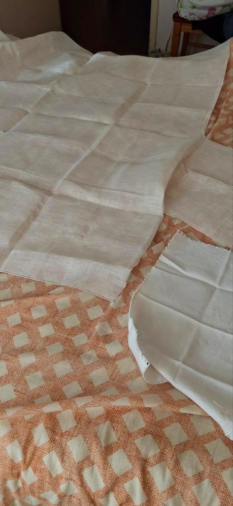 Borduurlinnen - 1 vierkante meter + restjes, Hobby en Vrije tijd, Stoffen en Lappen, Nieuw, Linnen, 30 tot 120 cm, 30 tot 200 cm