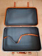 Vintage Lederen Koffer bruin 70 x 45 x 20 Tiny's Lederwaren, 60 tot 70 cm, Gebruikt, Slot, Leer