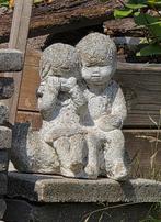Jongetje & Meisje in beton, Ophalen of Verzenden, Gebruikt