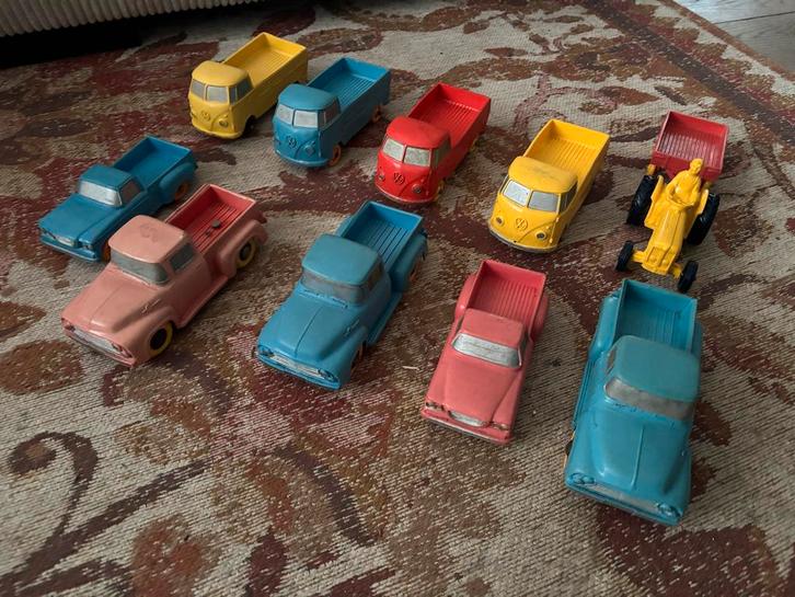 Lotje Tomte Laerdal Vinyl Voertuigen - VW Transporters, Kinderen en Baby's, Speelgoed | Speelgoedvoertuigen, Gebruikt, Ophalen