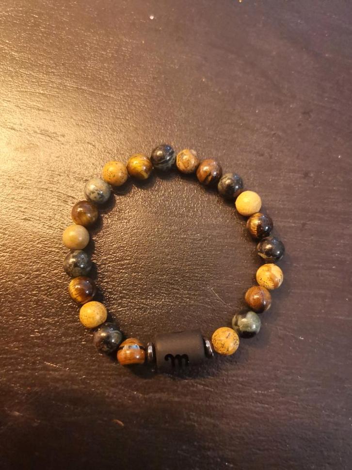 Meditatie Armband met Tijgeroog, Sieraden, Tassen en Uiterlijk, Armbanden, Ophalen of Verzenden