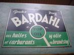 blikken reclame bord bardahl, Ophalen of Verzenden, Gebruikt, Reclamebord