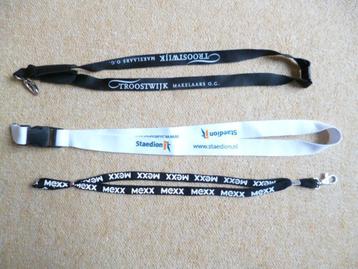 De laatste 3 nieuwe sleutelkoorden samen €1of €0,50 per stuk beschikbaar voor biedingen