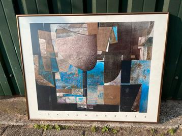 Isa van der Zee Abstracte Kunst met Lijst beschikbaar voor biedingen