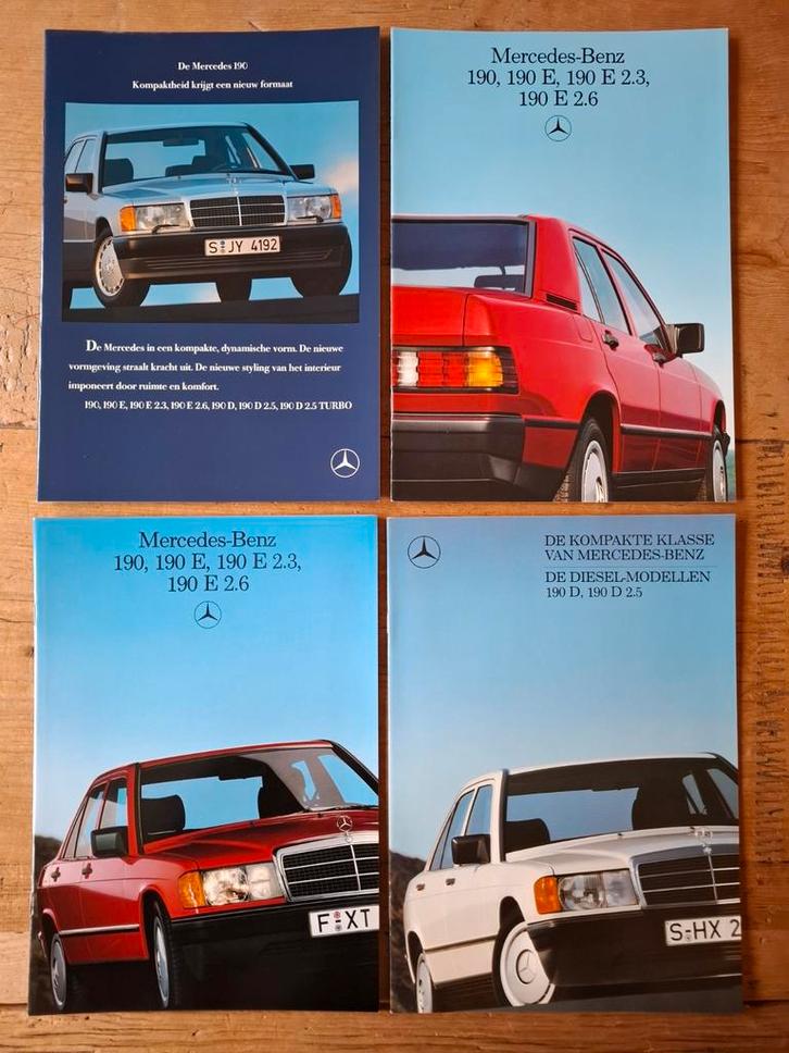 Mercedes-Benz 190 brochures - new old stock!, Boeken, Auto's | Folders en Tijdschriften, Nieuw, Mercedes, Ophalen of Verzenden