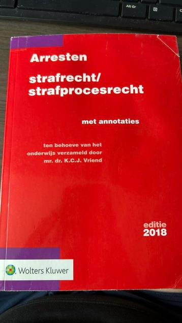 Arresten strafrecht/strafprocesrecht 2018 beschikbaar voor biedingen