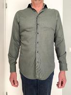 Michaelis overhemd  - maat 41 - slim fit - non iron - groen, Michaelis, Ophalen of Verzenden, Halswijdte 41/42 (L), Gedragen