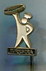Turkstra beschuit mannetje koper speldje ( A_217a ), Verzamelen, Speldjes, Pins en Buttons, Verzenden, Nieuw, Figuurtje, Speldje of Pin