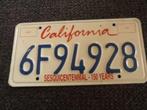 Kentekenplaat licenseplate California Sesquicentennial USA, Verzamelen, Automerken, Motoren en Formule 1, Auto's, Gebruikt, Ophalen of Verzenden