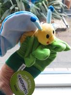 Handpop Vlinder vrolijk gekleurd merk Beleduc poppenkastpop, Ophalen of Verzenden, Nieuw, Overige typen