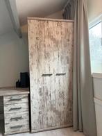 Steigerhouten Tienerkamer Compleet (bed 140cm ), Kinderen en Baby's, Kinderkamer | Complete kinderkamers, Ophalen, Gebruikt, Jongetje of Meisje