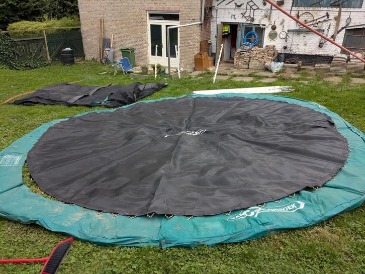 Trampoline 4.20 meter - Gebruikt, Kinderen en Baby's, Speelgoed | Buiten | Trampolines, Gebruikt, Ophalen