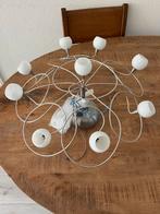 Moderne Plafondlamp met 9 Lichtpunten, Ophalen of Verzenden, Gebruikt, Glas, Minder dan 50 cm