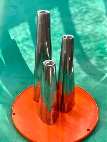 Vintage IKEA kandelaren set van 3 chrome beschikbaar voor biedingen