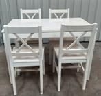 Eethoek tafel met 4 stoelen, Huis en Inrichting, Complete eetkamers, Ophalen of Verzenden, Gebruikt, 4 tot 6 stoelen