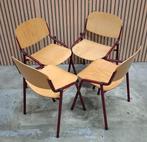 68 x Eromes schoolstoelen vintage kantine stoelen hout cafe, Bruin, Ophalen of Verzenden, Zo goed als nieuw, Vijf, Zes of meer stoelen