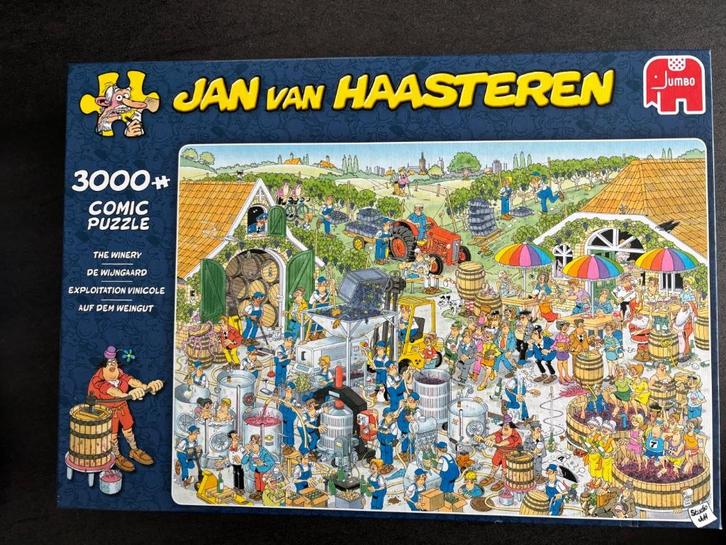 Jan van Haasteren - de Wijngaard 3000 stukjes, Hobby en Vrije tijd, Denksport en Puzzels, Zo goed als nieuw, Legpuzzel, Meer dan 1500 stukjes