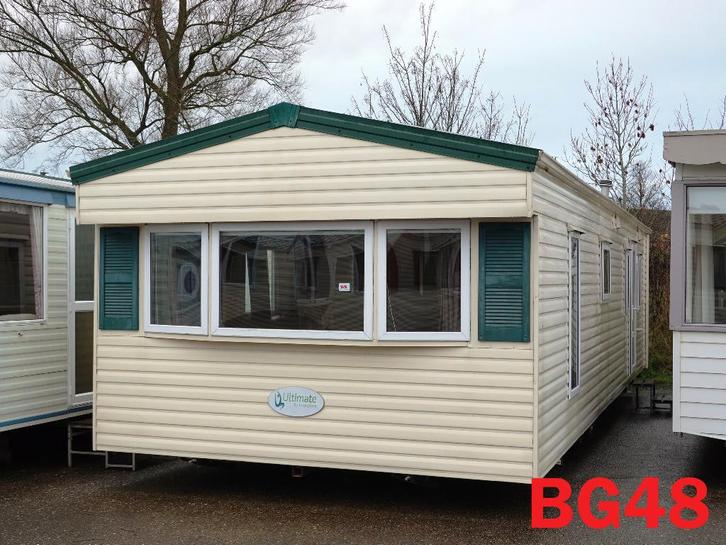 Keurig chalet met dubbel glas en 3 slaapkamers te koop, Caravans en Kamperen, Stacaravans, tot en met 6, Ophalen