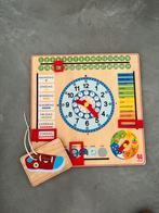 Houten Kalenderklok / Leerklok, Een of twee spelers, Ophalen, Zo goed als nieuw