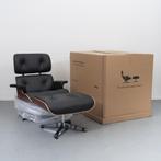 1 Vitra Eames Lounge Chair XL Palisander + Ottoman Nieuw, Huis en Inrichting, Fauteuils, Nieuw, Hout