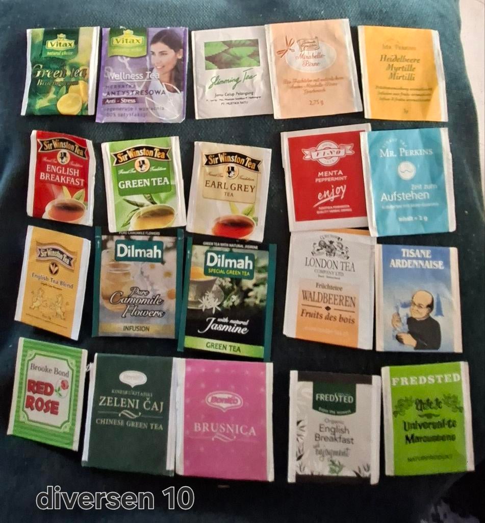 diversen theezakjes, Hobby en Vrije tijd, Theezakjes, Ophalen of Verzenden, Theezakje(s)