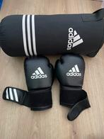 Adidas boksbal en bokshandschoenen, Sport en Fitness, Vechtsporten en Zelfverdediging, Ophalen, Overige, Maat XS of kleiner, Vechtsportmateriaal