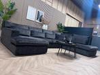 ZGAN Velvet Velours U-Bank / Hoekbank - Antraciet - 365cm, Ophalen, -, -, Hoekbank